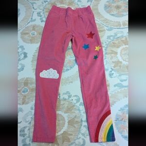 Mini Boden Rainbow Applique Pink Corduroy Pants